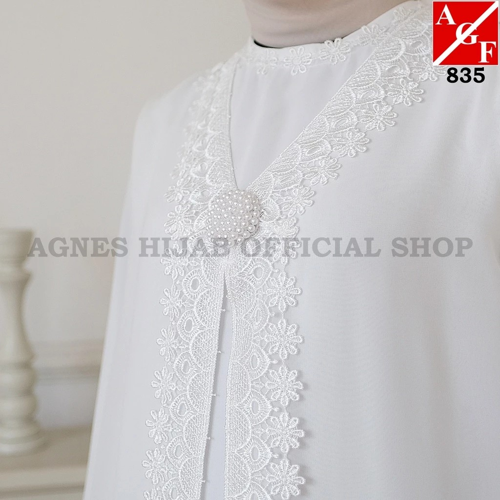 Agnes Hijab Pratama Agnes Hijab Asahy Dress Putih