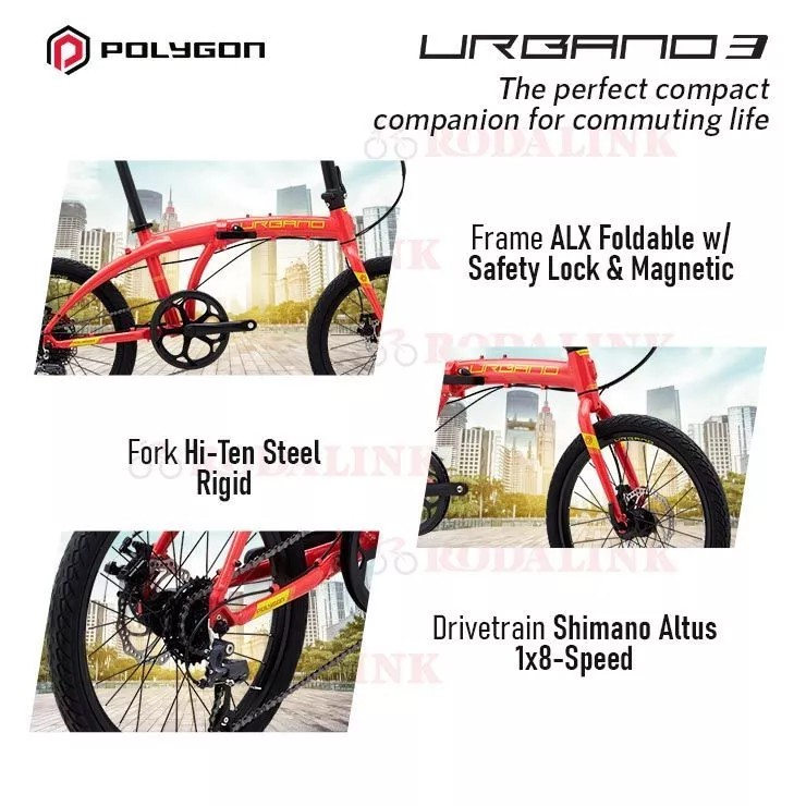 Insera Sena Polygon Sepeda Lipat Urbano 3