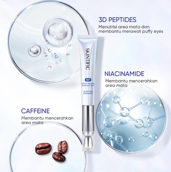 SKINTIFIC Cosmetics SKINTIFIC 360° Crystal Massager Lifting Eye Cream