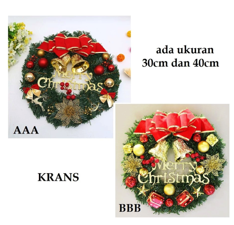 Gantungan Pintu Hiasan Natal 2