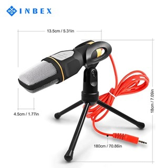 Inbex Kondenser Mikrofon dengan Tripod & Mic SF-666