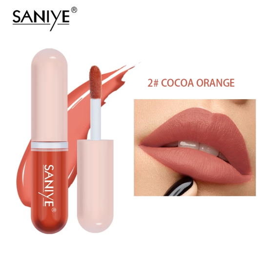 Saniye Matte Lipstik Mini Kapsul #2 Cocoa Orange 2