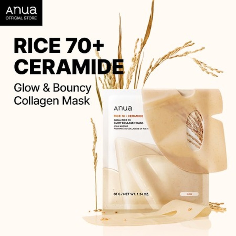 Anua Rice 70 Glow Collagen Mask 1ea 2