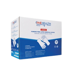 Onehealth Sterile Powder Free Latex Surgical Gloves