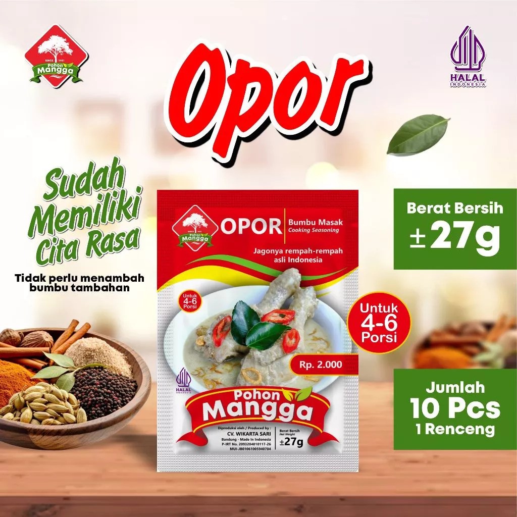 Wikarta Sari Cap Pohon Mangga Bumbu Masak Opor