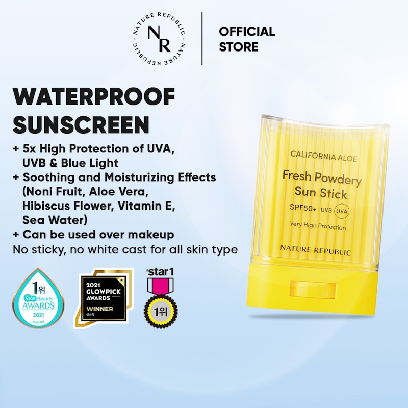 California Aloe Fresh Powdery Sun Stick SPF50+ PA++++ 3