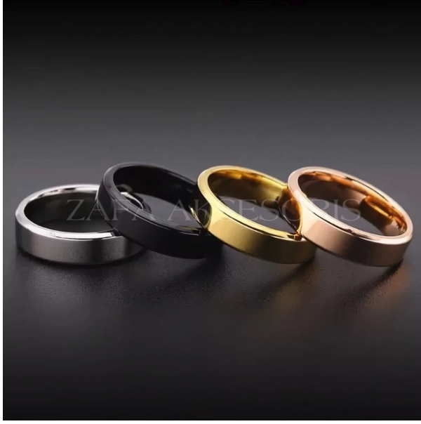 Zafa Cincin Titanium Smooth
