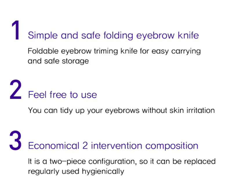 Magic Tool Eyebrow Razor 2P 2