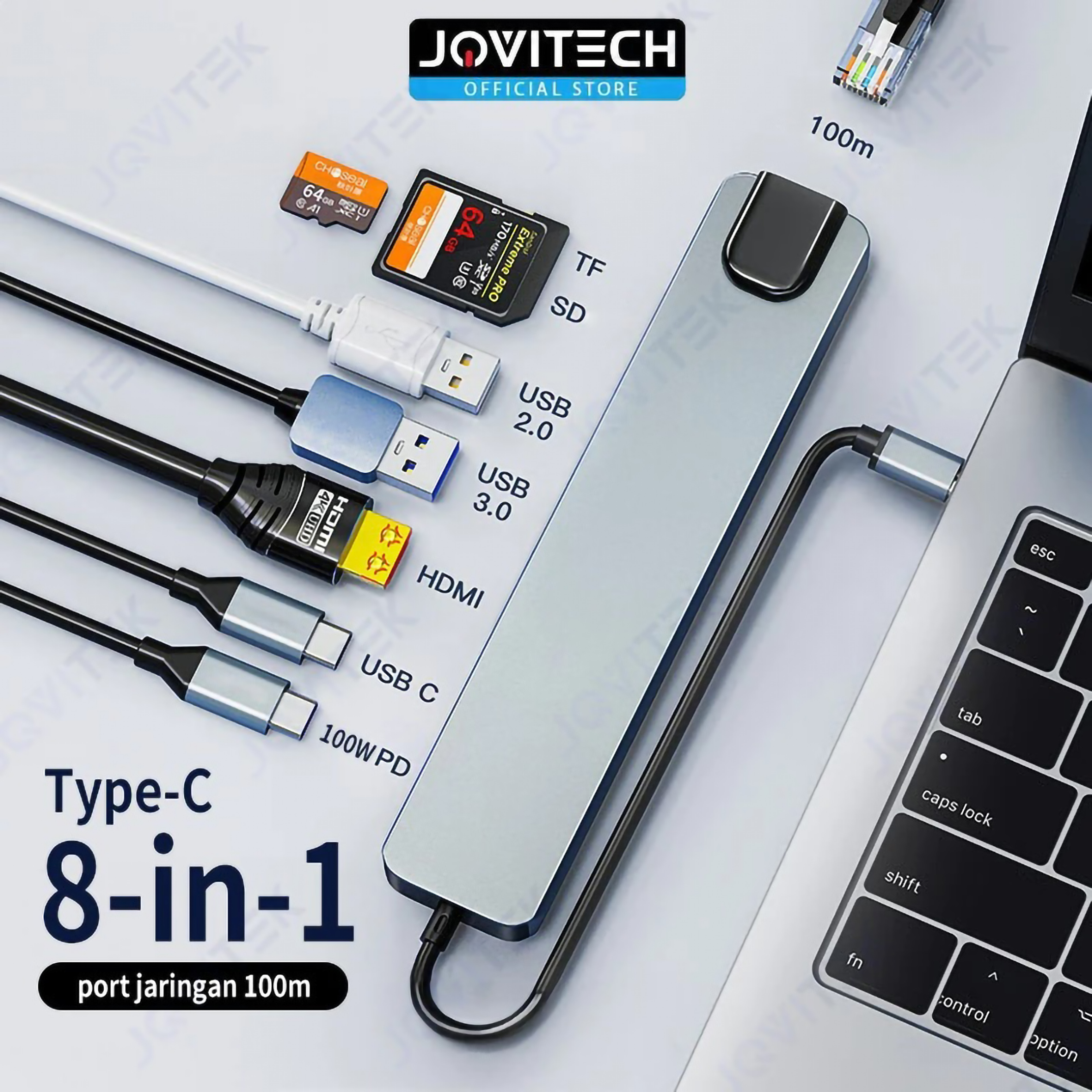 JoviTech Jovitech 8in1 Adapter DS01