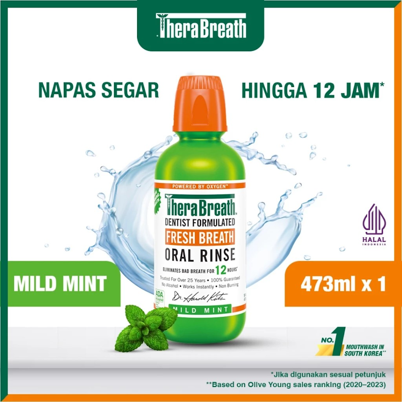 TheraBreath Dentist Formulated Fresh Breath Oral Rinse Mild Mint 2