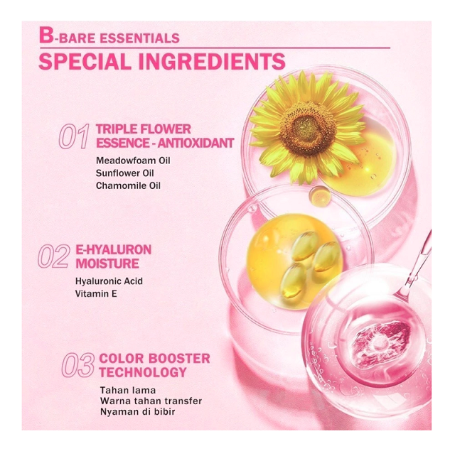 HEBE Beauty Style Barenbliss Ombre Lip Tint + Matte Tint 01 Fresh Dawn & 04 Never Settle