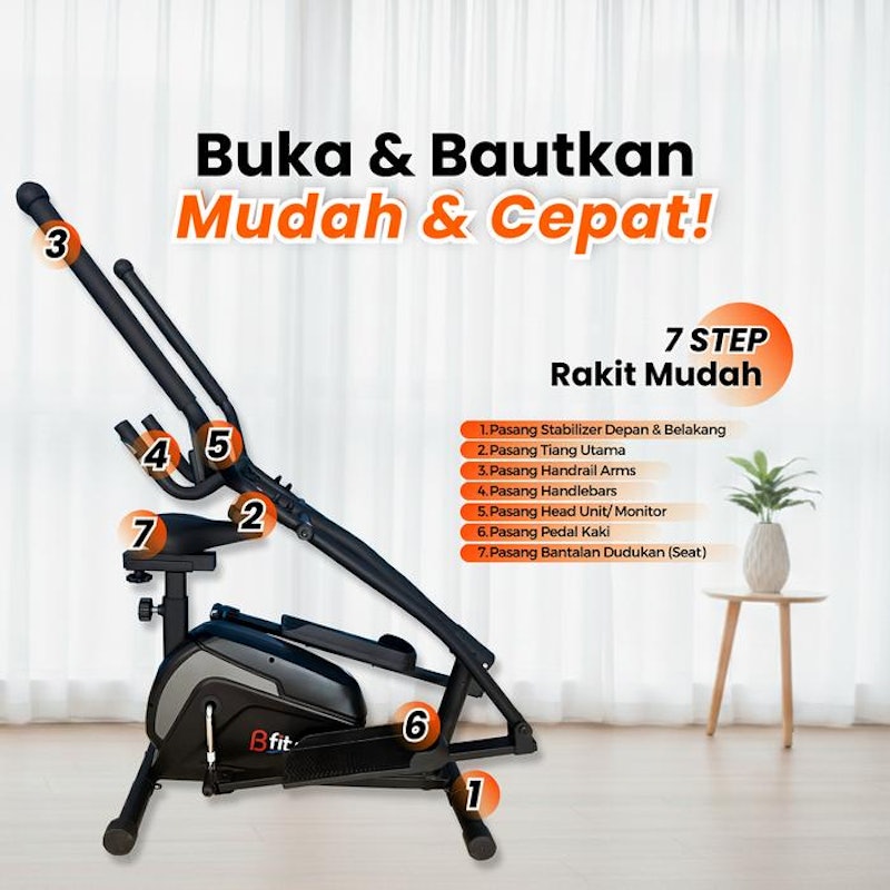Bfit 2 in 1 Stepper & Elliptical Bike 3