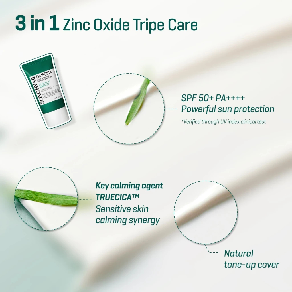 Perennbell SOME BY MI Truecica Mineral Calming Tone-up Suncream SPF 50+ PA++++ 