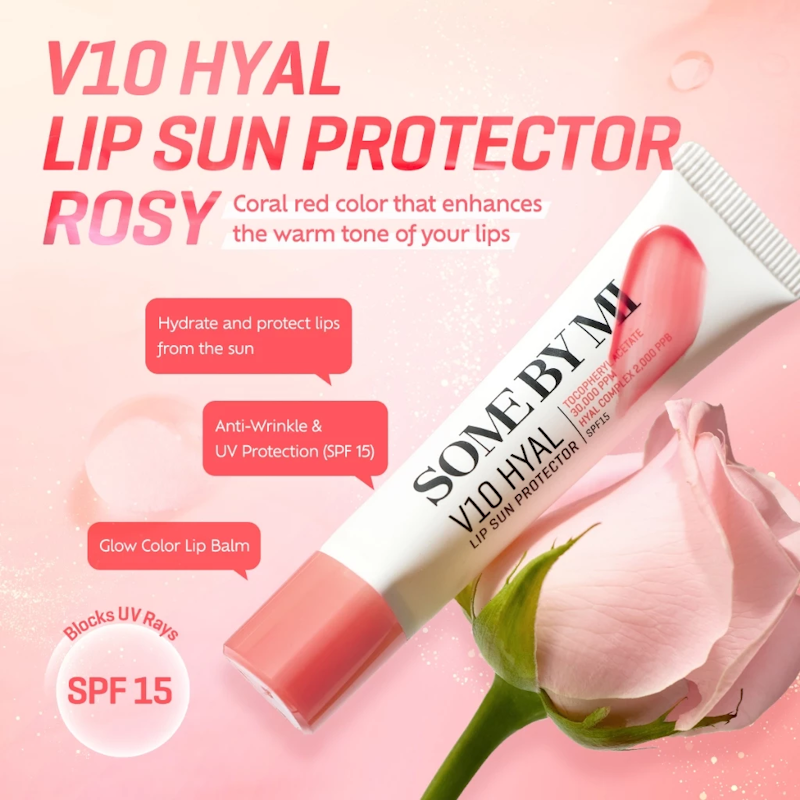 V10 Hyal Lip Sun Protector Rosy 3