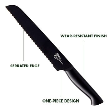 Greenpan  Chop & Grill Stainless Steel Serrated Bread Knife
