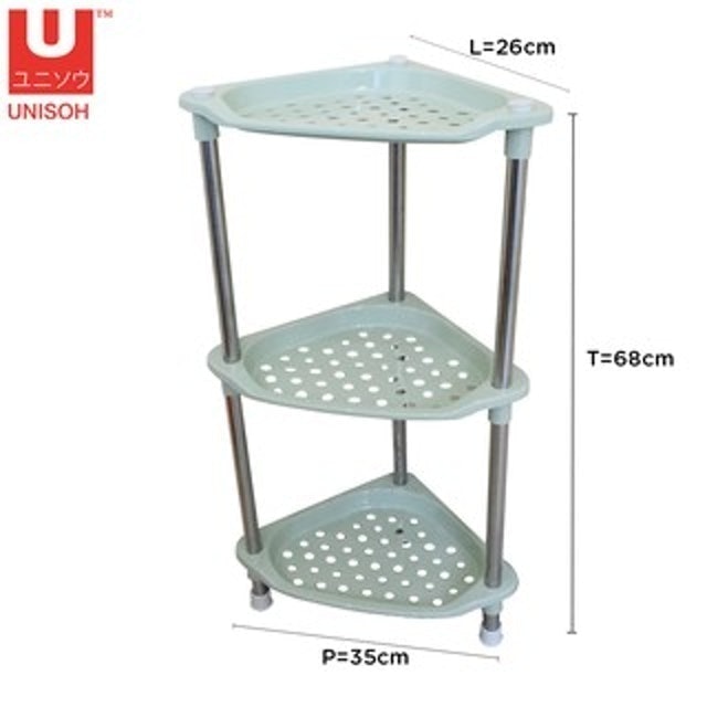 Unisoh Rak Sudut Minimalis 3 Susun Multifungsi UNI 305301