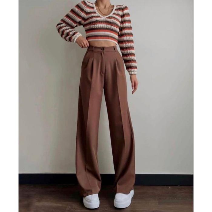  PETITE Loose Pants High Waist