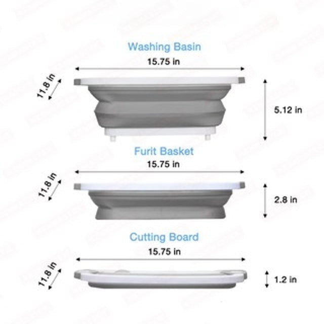 Kenmaster Talenan Lipat Baskom 3 IN 1 Serbaguna OL008