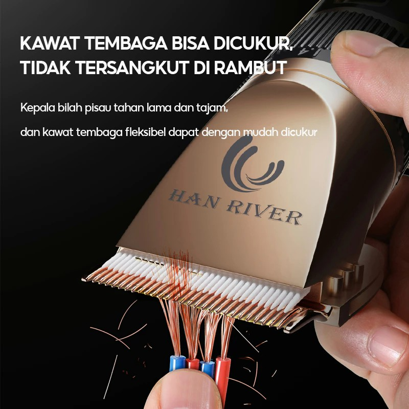 HAN RIVER Alat Cukur Rambut Elektrik 4