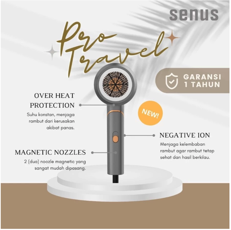 Senus Pro Travel Hair Dryer 5