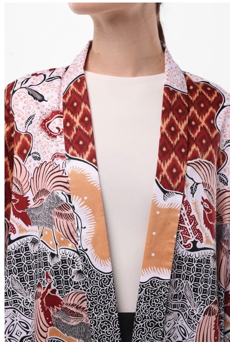 Mega Perintis Minimal Gyandra Cardigan Motif Etnik