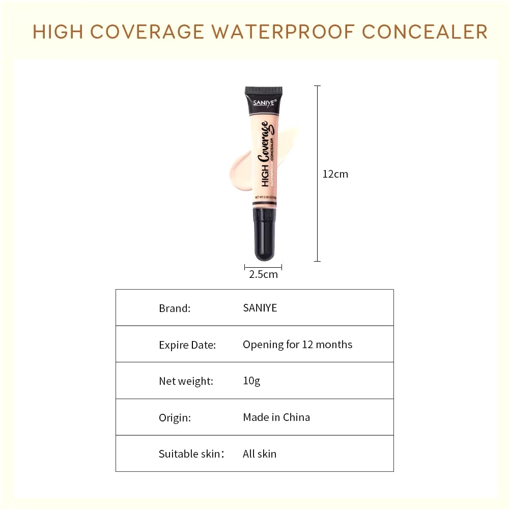 Zhejiang L&J Cosmetics  SANIYE Perfect High Coverage Waterproof Concealer  #12 