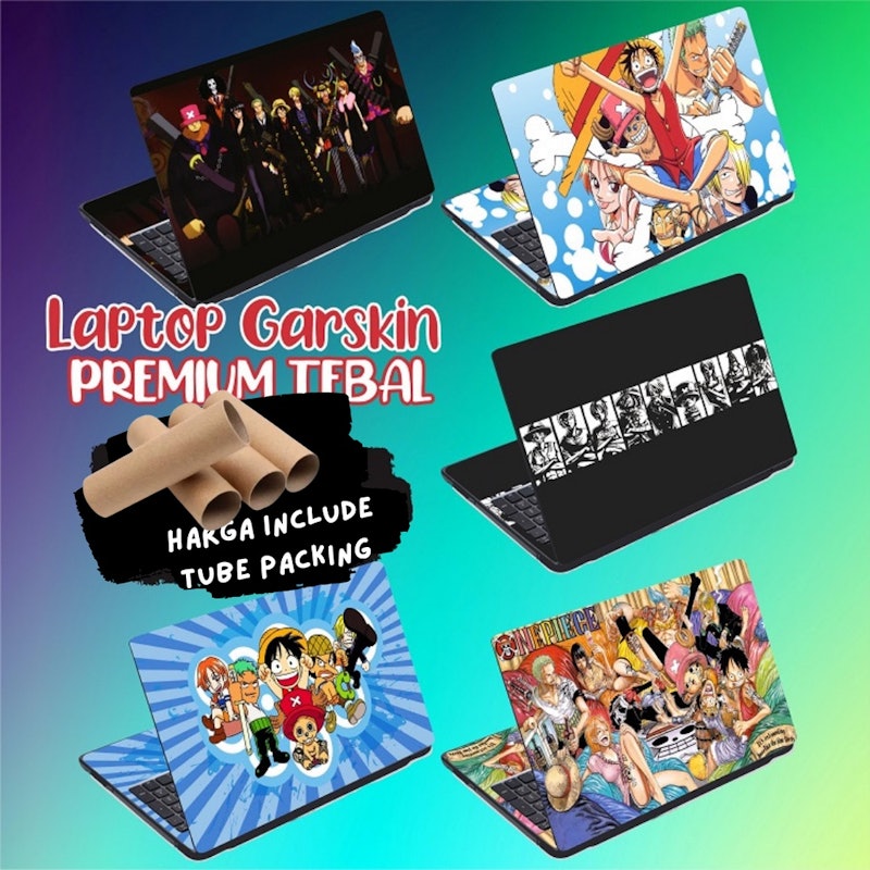 Garskin Laptop Anti Gores Stiker Anime One Piece Luffy Premium