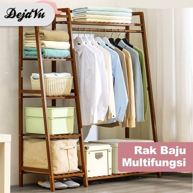 Rak Gantungan Baju Tempat Penyimpanan Serbaguna Stand Hanger ｜ HSH202