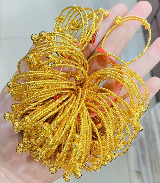  Gelang Bangle Lilit Lonceng