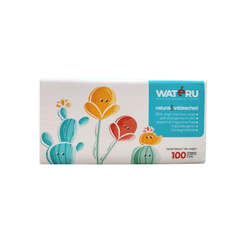Wateru Bamboo Facial Tissue 1
