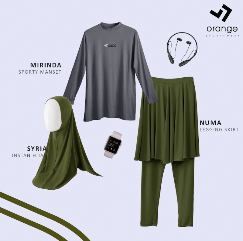 Orange Sportwear Numa Sporty Set