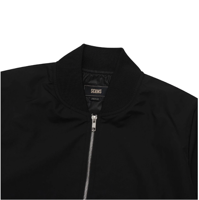 Screamous Bomber Canvas Jacket Cale Black 2