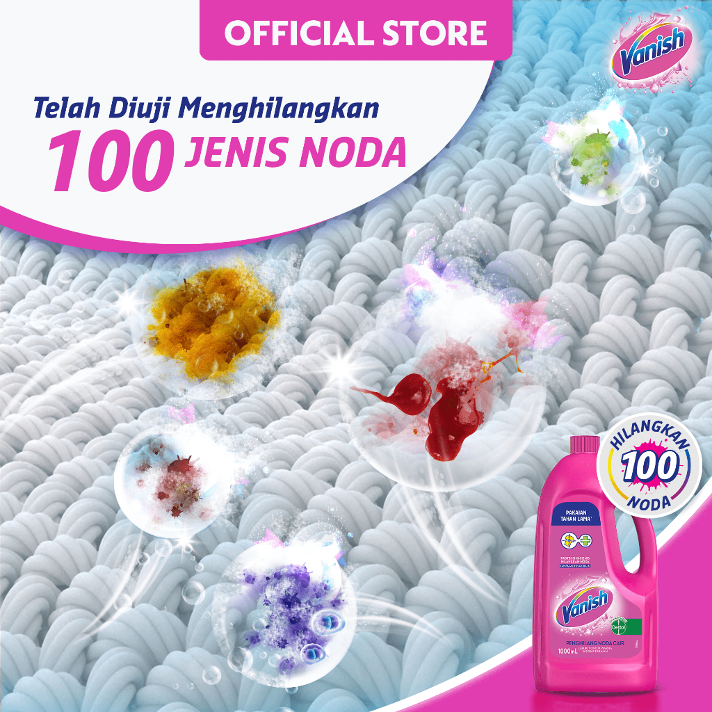 Reckitt Benckiser Vanish Penghilang Noda Cair Putih  Multifungsi Pouch
