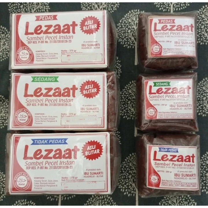  Lezaat Sambel Pecel Instan 