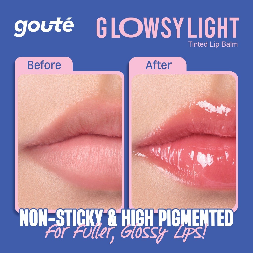 Goute Tinted Lip Balm Glowsy Light Hazelnut Montmartre