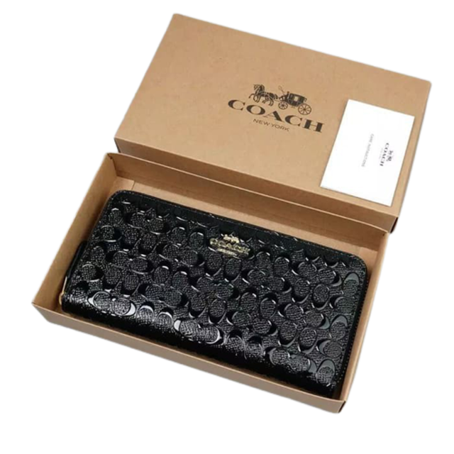 Coach Accordion Zip Wallet In Signature Leather F54805