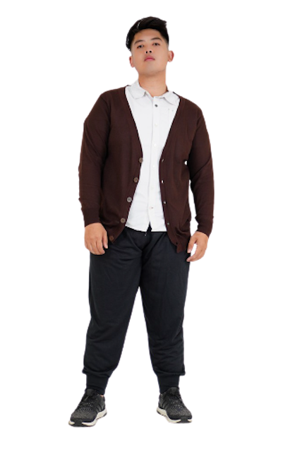 Rico Jumbo Cardigan Rajut V-neck Big Size 4