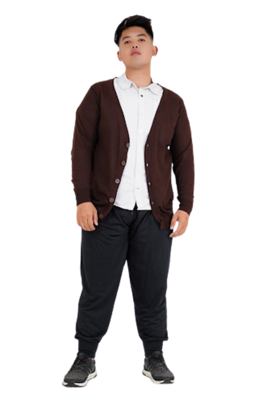 Rico Jumbo Cardigan Rajut V-neck Big Size 4