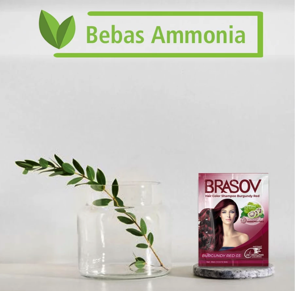 Catel Pratama Lestari BRASOV Hair Color Shampoo Burgundy Red