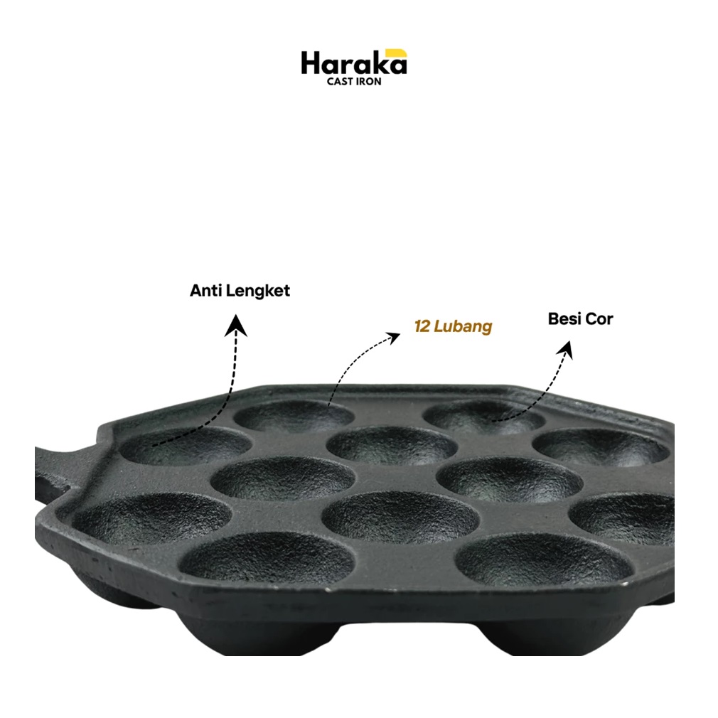 Haraka Takoyaki Cast Iron Pan 4