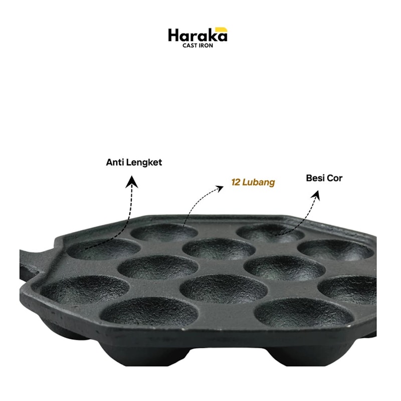 Haraka Takoyaki Cast Iron Pan 4