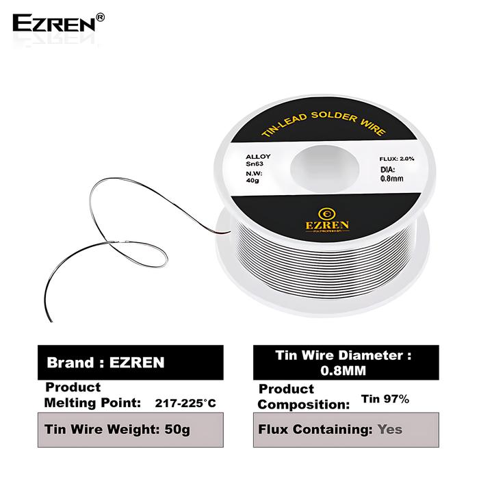 Ezren Tin-Lead Solder Wire 0.8 mm