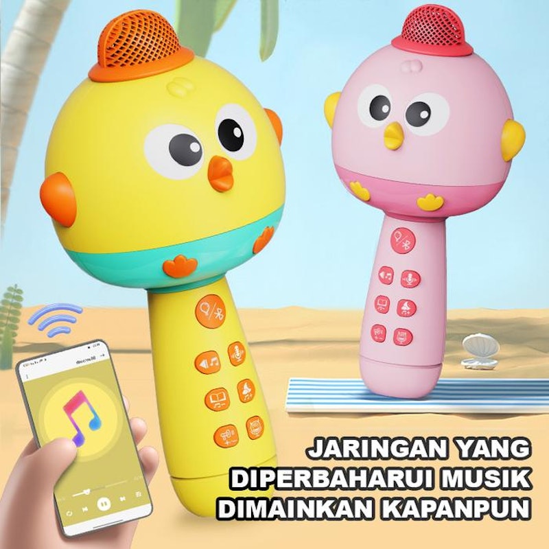 Habibi Mainan Mikrofon Anak Bluetooth Wireless 2