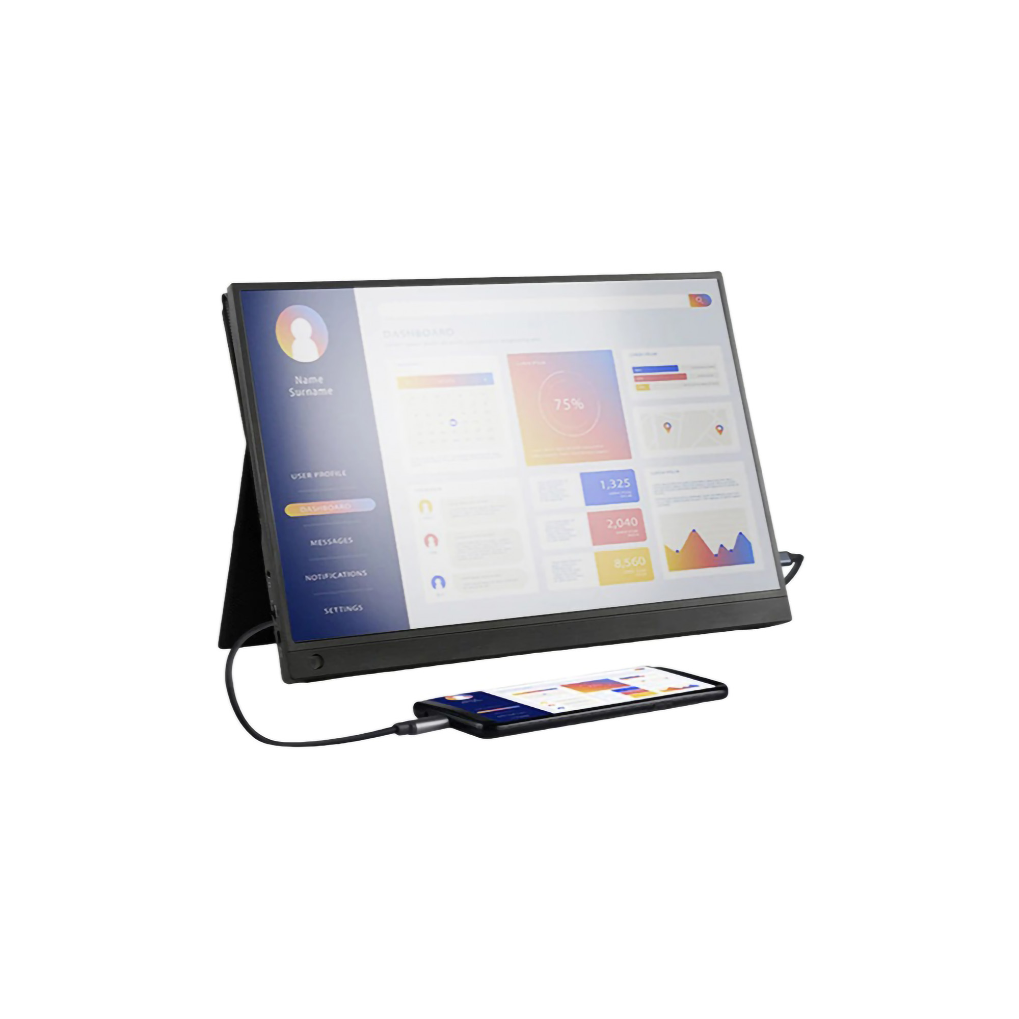 Taffware Portable Monitor 16 Inch ｜ 1600XTS