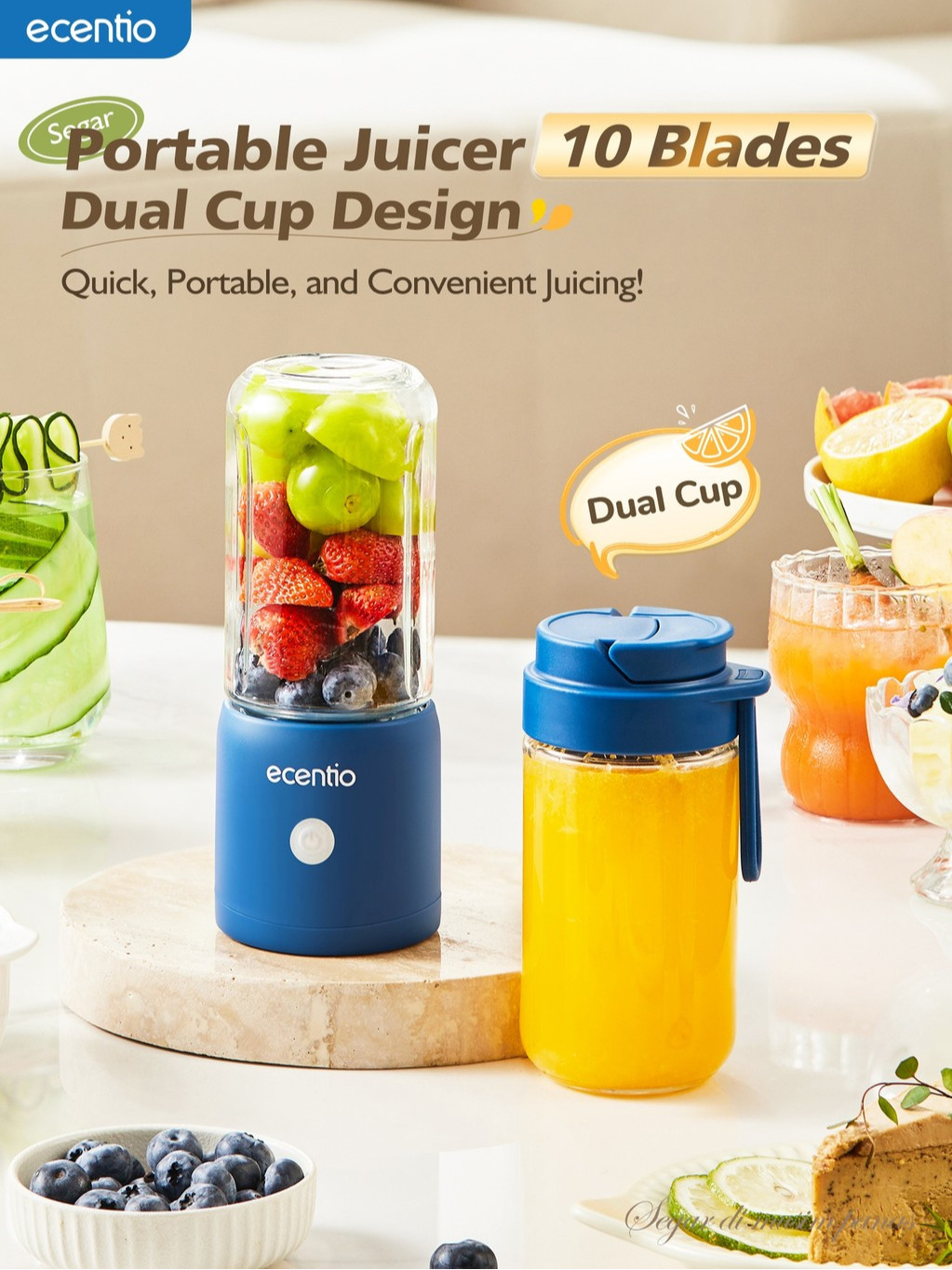 Dachin Etech Global  ecentio Juicer Portable Mini Blender