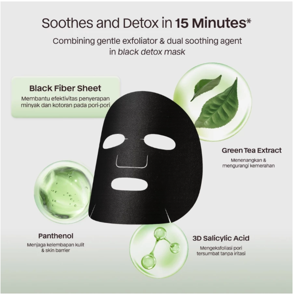 Kosmetika Global Indonesia becoming Green Tea Purifying Sheet Mask