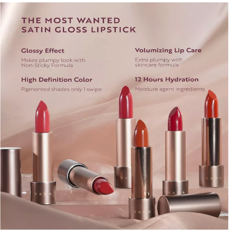 NAMA Beauty Satin Silky Lipstick 70 Hot Cocoa 4