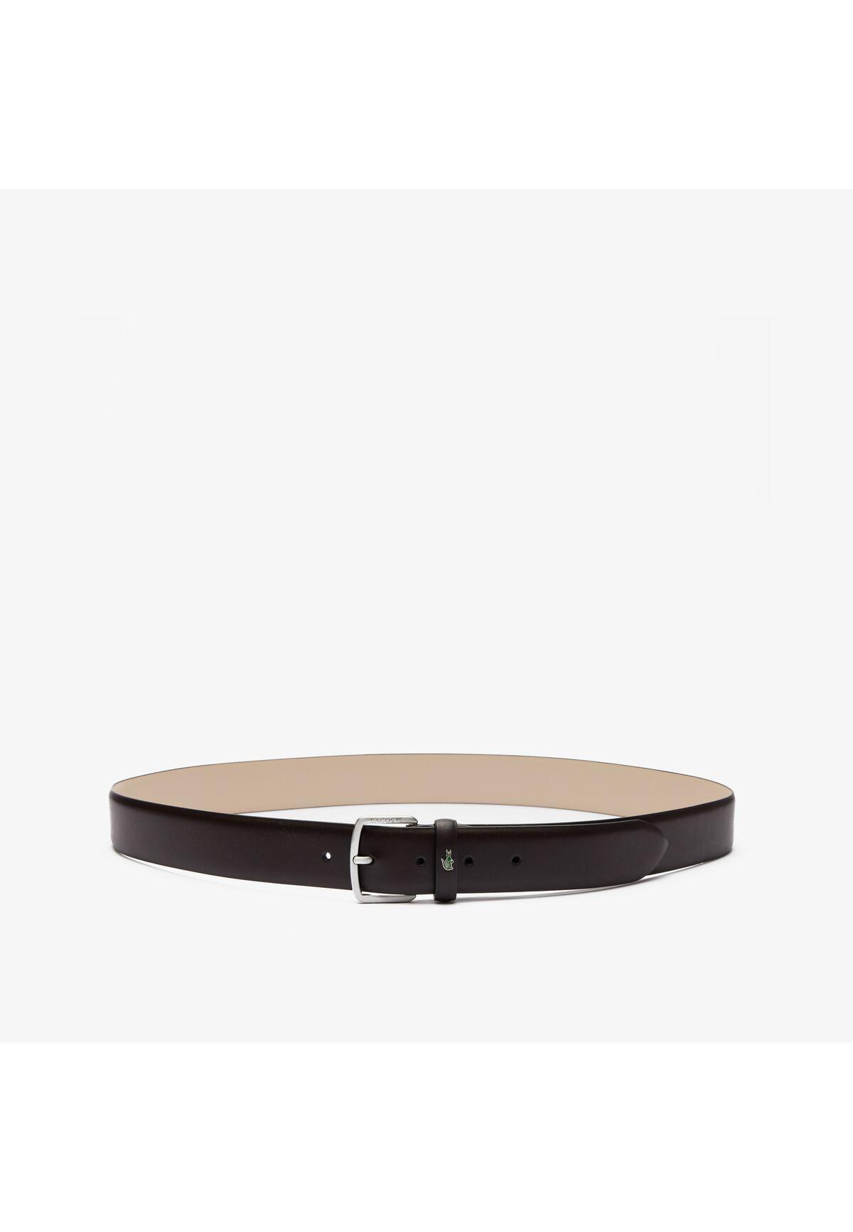 Lacoste Smooth Leather Belt Brown