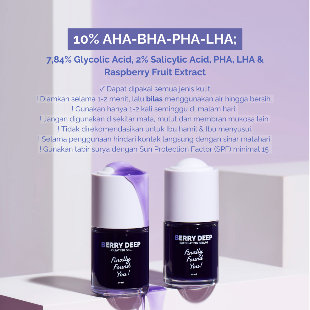 Karya Maharendra Innovation Finally Found You! Berry Deep Exfoliating Serum