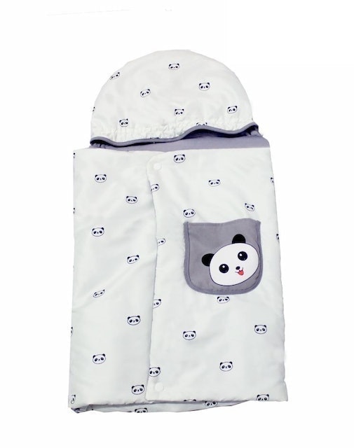 Omiland Baby Blanket Panda Series Abu Saku Print ｜ OBB1311
